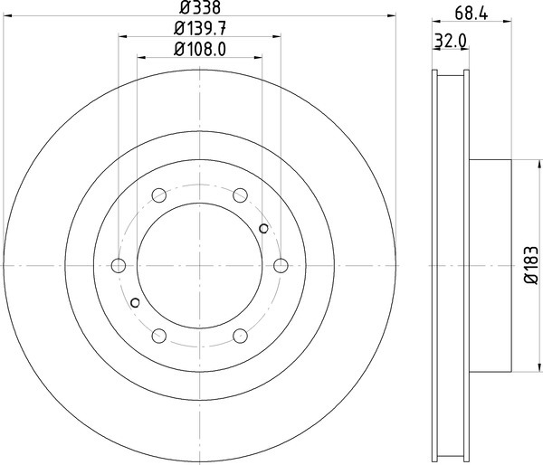 Диск тормозной NISSHINBO ND1058K