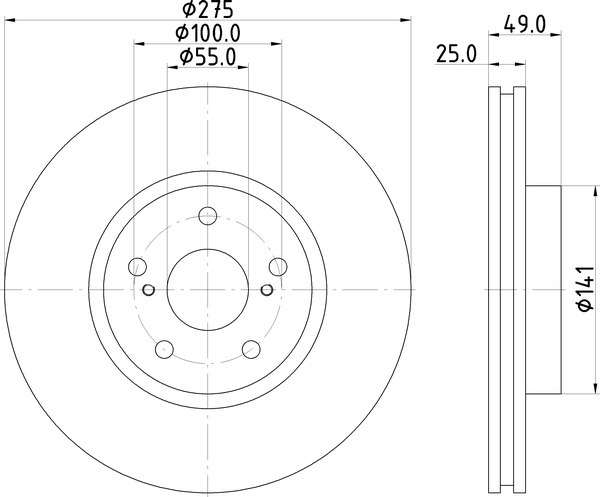 Диск тормозной NISSHINBO ND1078K