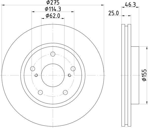 Диск тормозной NISSHINBO ND1103K