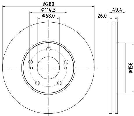 Диск тормозной NISSHINBO ND2002K