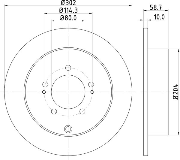 Диск тормозной NISSHINBO ND3002K