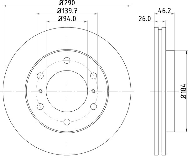Диск тормозной NISSHINBO ND3016K