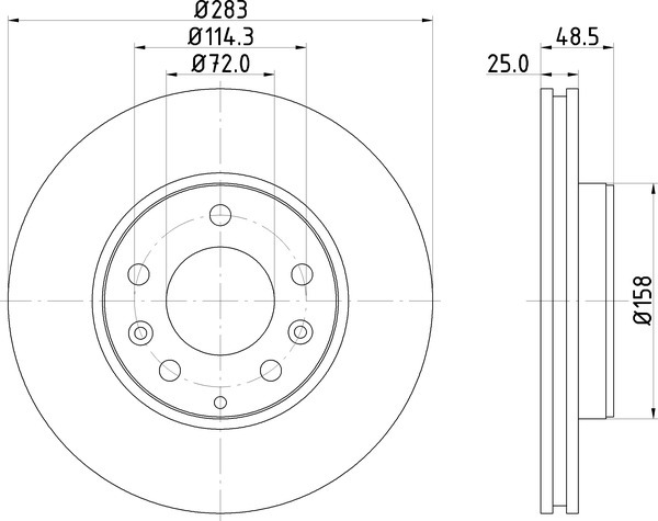 Диск тормозной NISSHINBO ND5003K