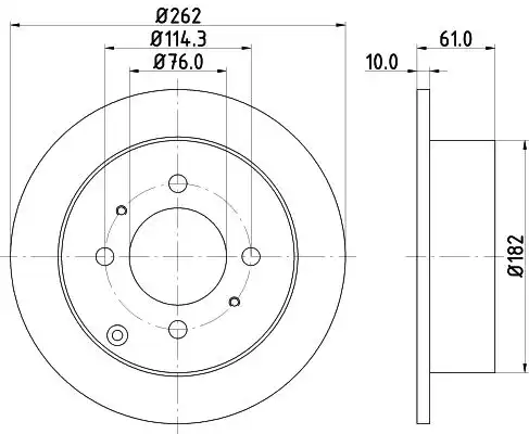 Диск тормозной NISSHINBO ND6005
