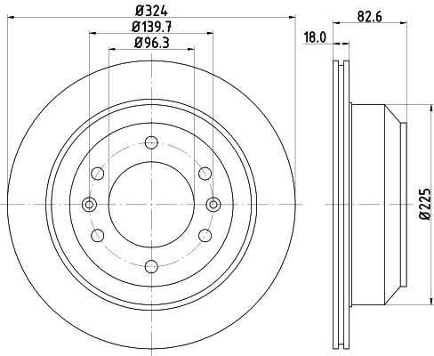 Диск тормозной задний NISSHINBO ND6060K