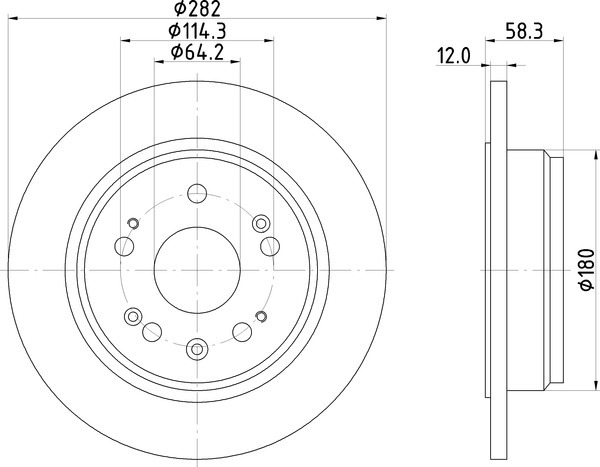 Диск тормозной NISSHINBO ND8005K