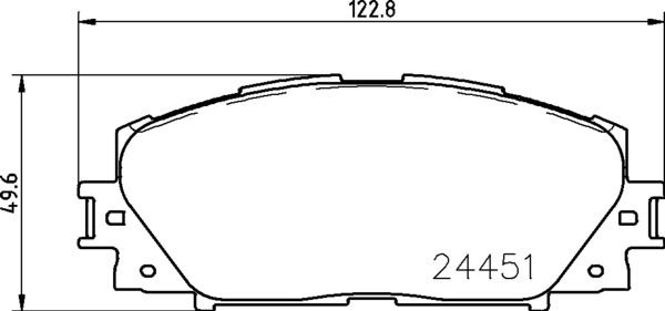 Комплект тормозных колодок дискового тормоза NISSHINBO NP1053