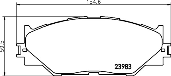 Комплект тормозных колодок дискового тормоза NISSHINBO NP1082