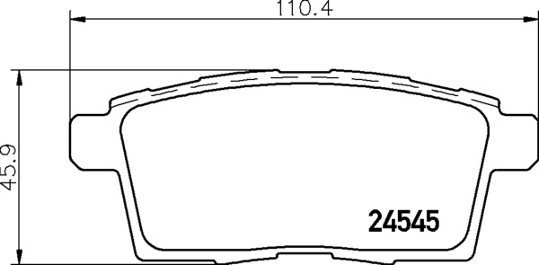 Комплект тормозных колодок дискового тормоза NISSHINBO NP5024