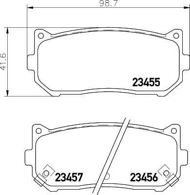 Колодки дисковые задние NISSHINBO NP6026