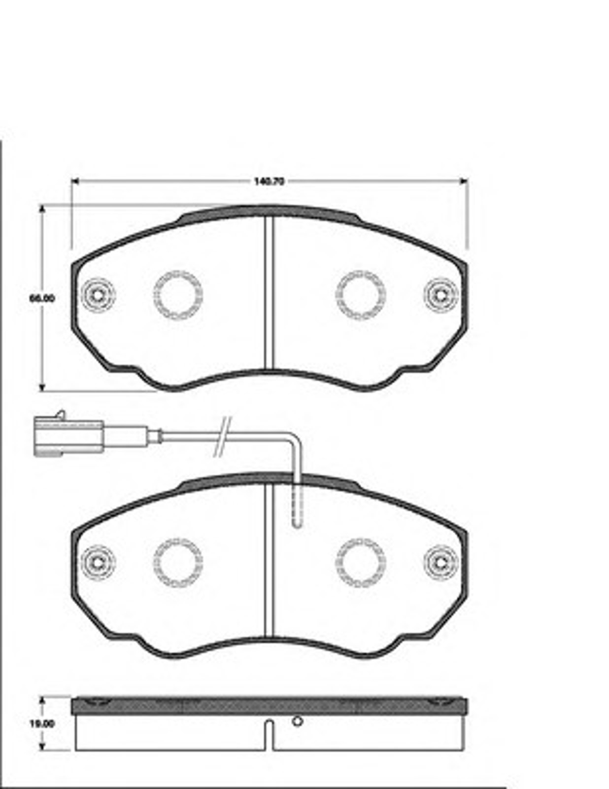 Колодки тормозные дисковые NK 221947