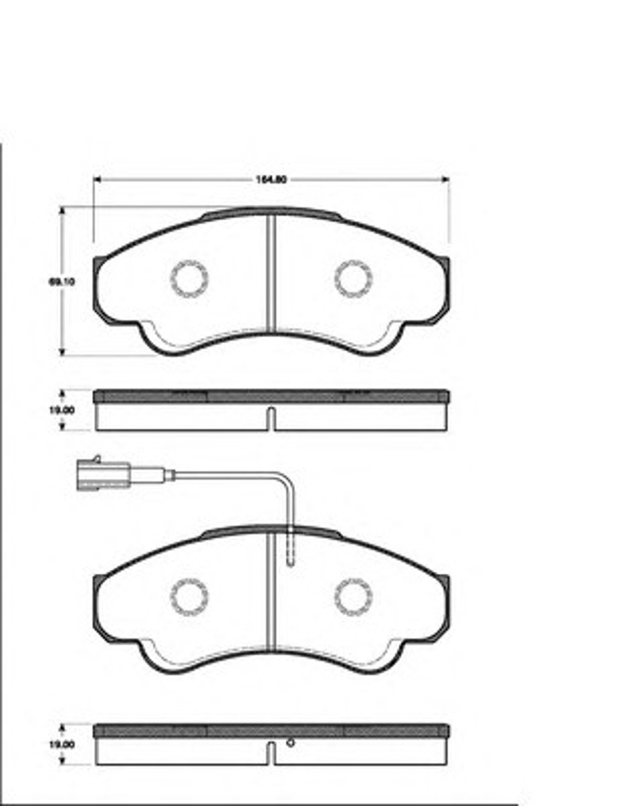 Комплект тормозных дисков и колодок NK 221948