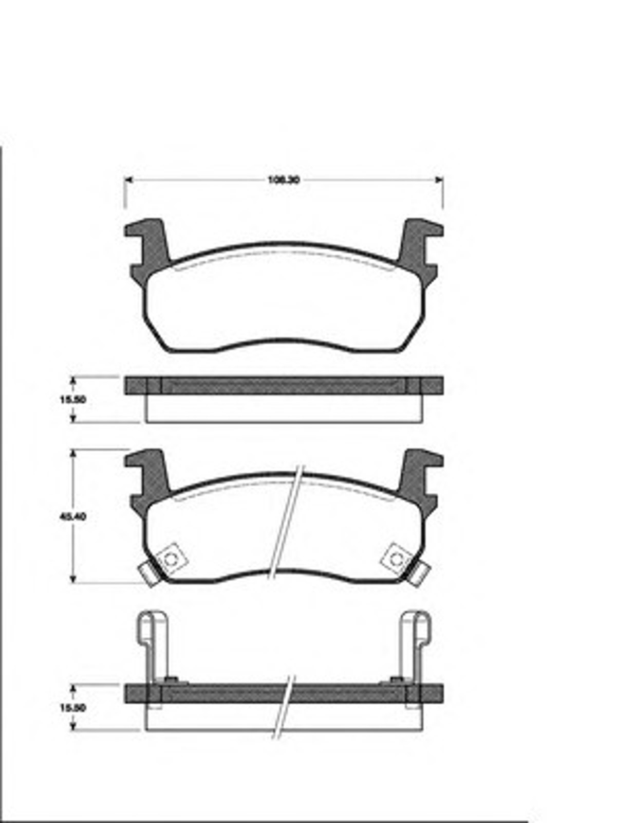 Колодки тормозные дисковые NK 222224