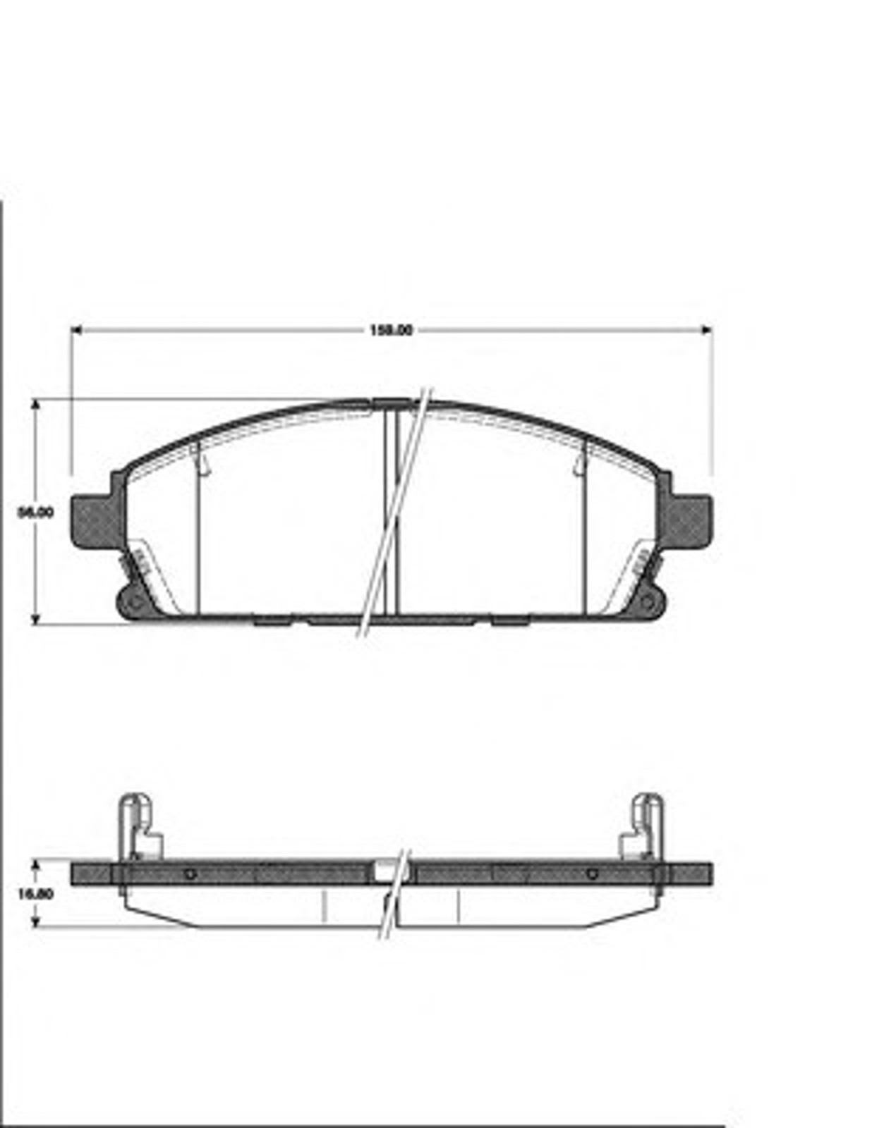 Колодки тормозные дисковые NK 222256
