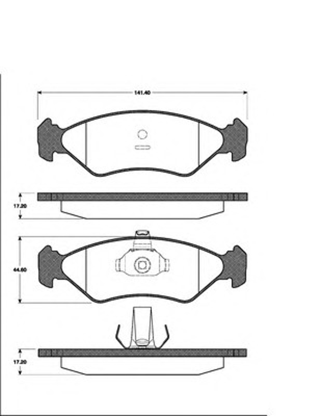 Колодки тормозные дисковые NK 222535