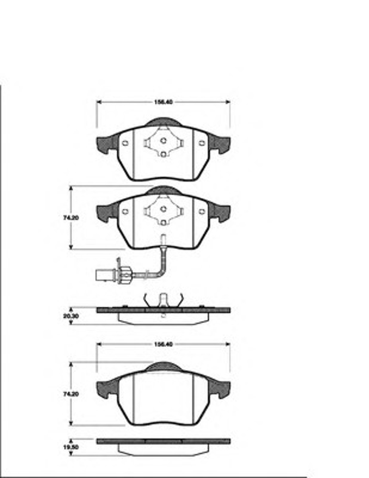 Колодки тормозные дисковые NK 222555