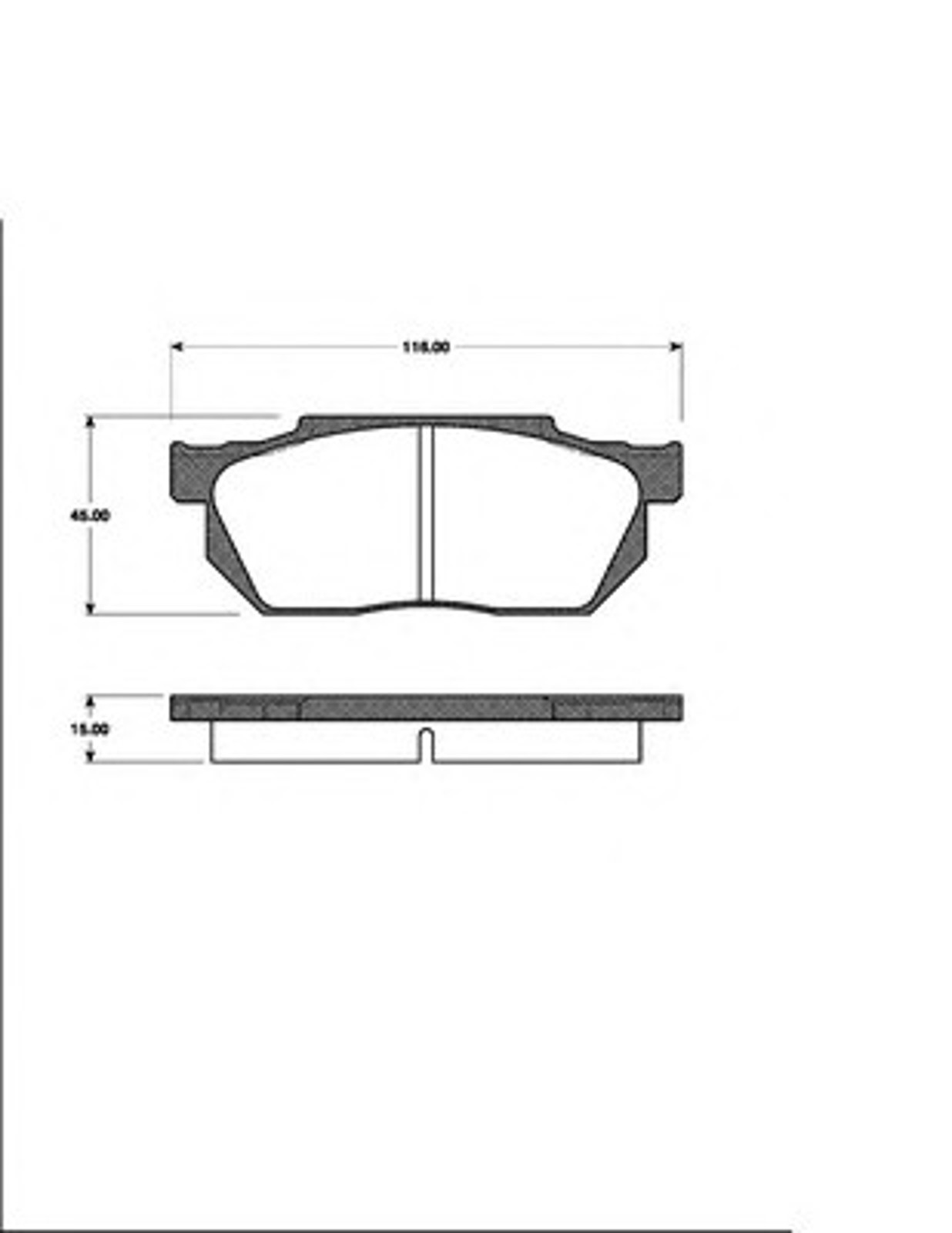Комплект тормозных колодок дисковый тормоз NK 222609