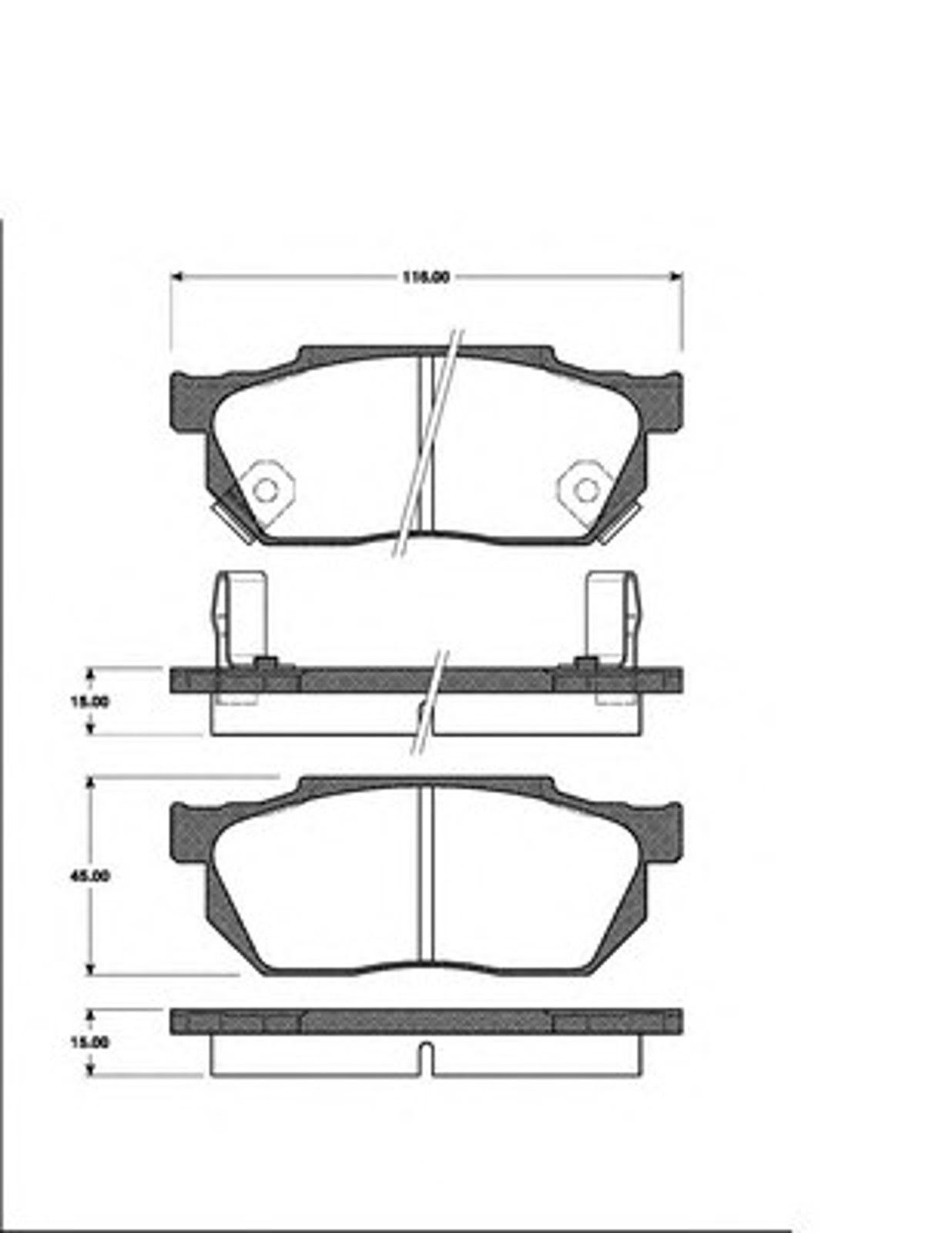 Колодки тормозные дисковые NK 222613
