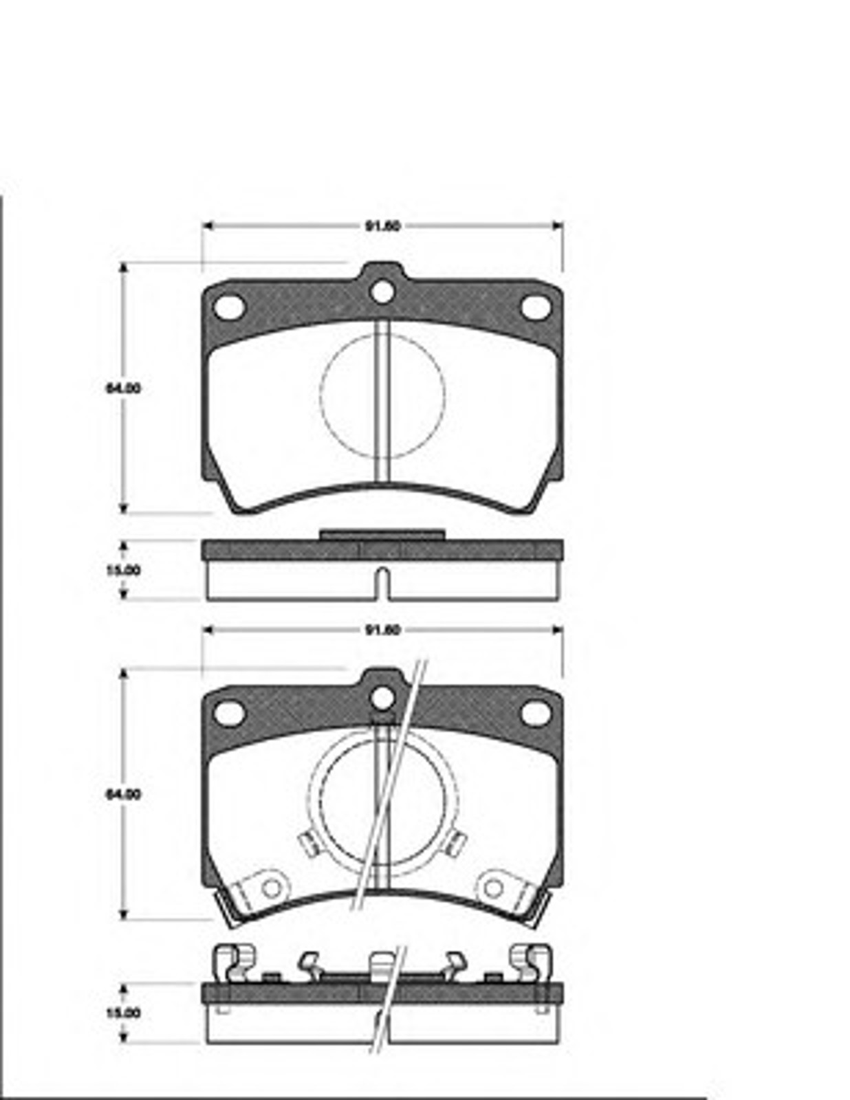 Колодки тормозные дисковые NK 223211