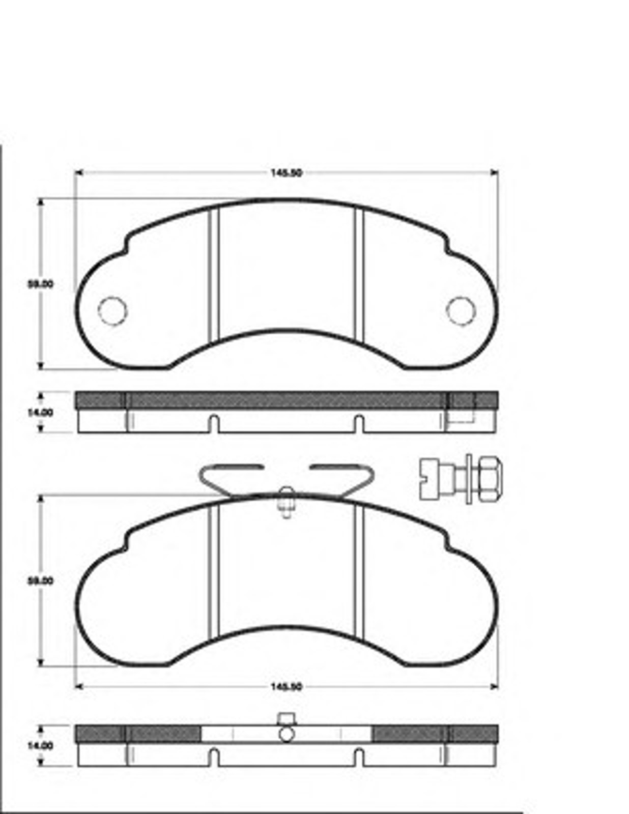 Колодки тормозные дисковые NK 223311