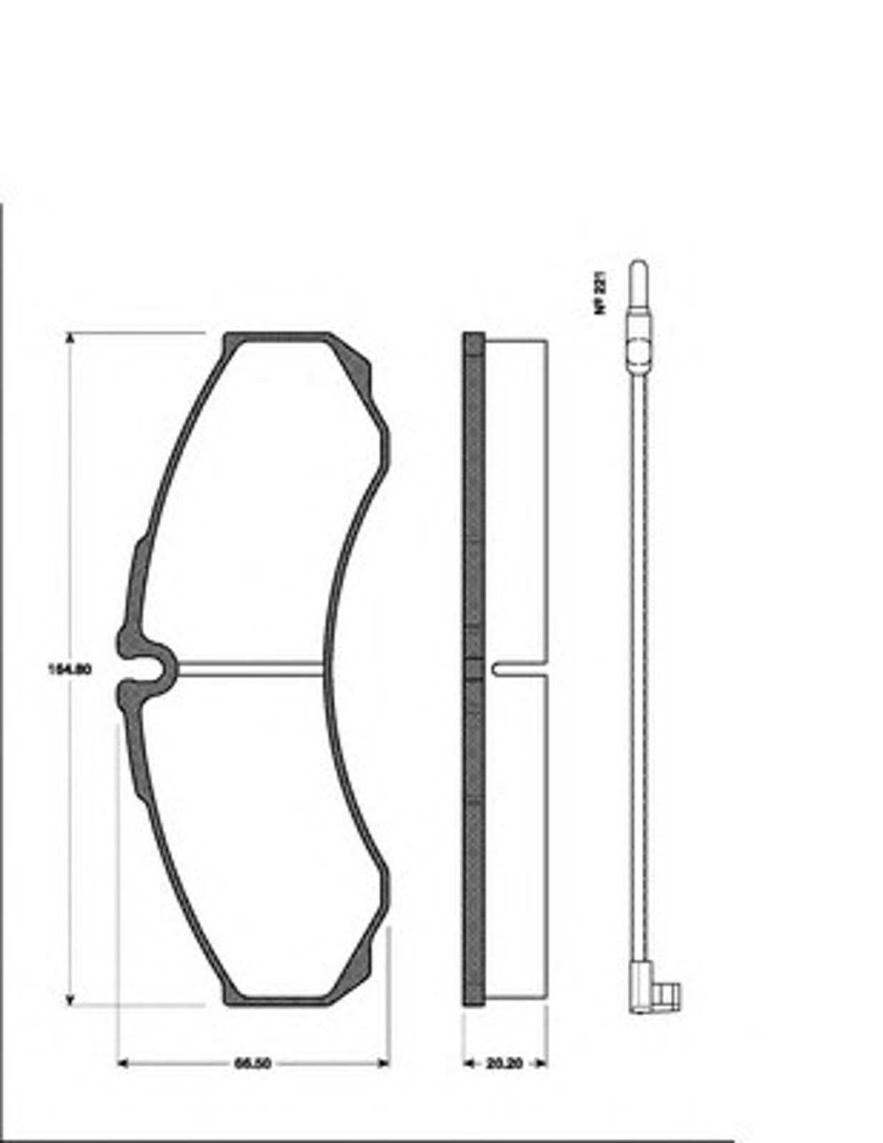 Колодки тормозные дисковые NK 223358