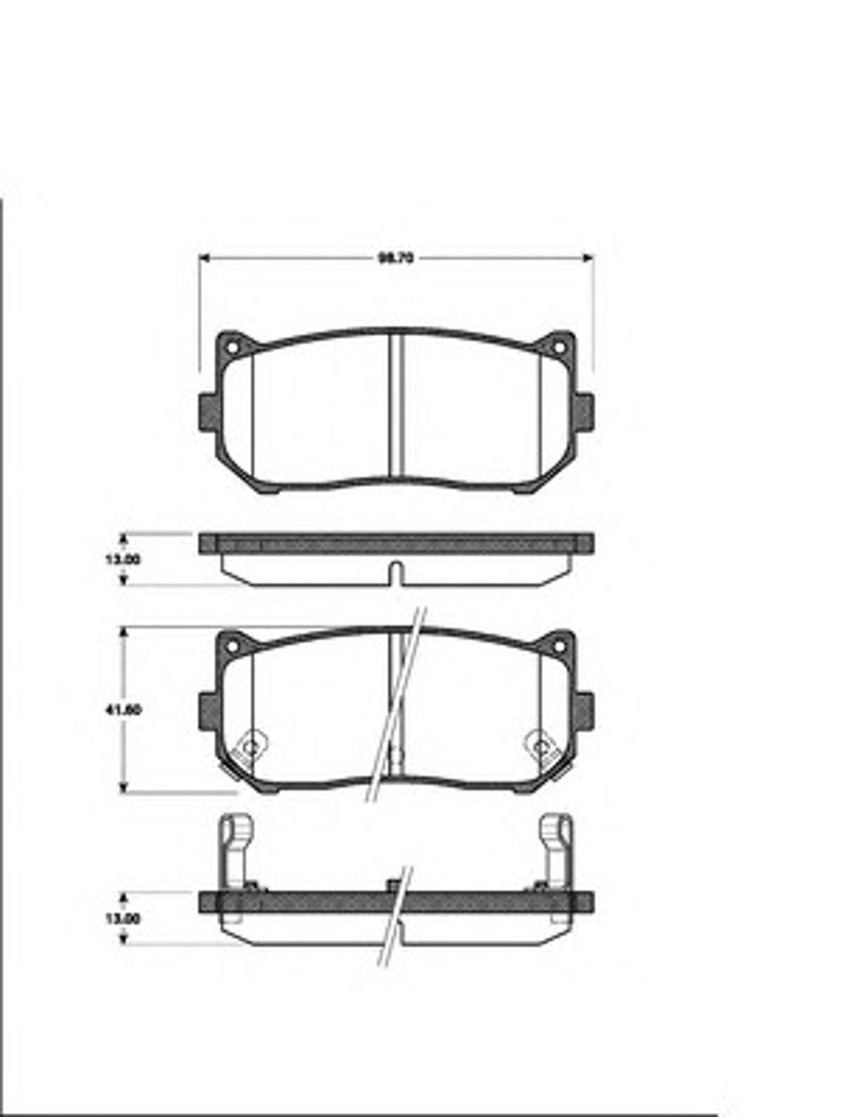 Тормозные колодки NK 223503