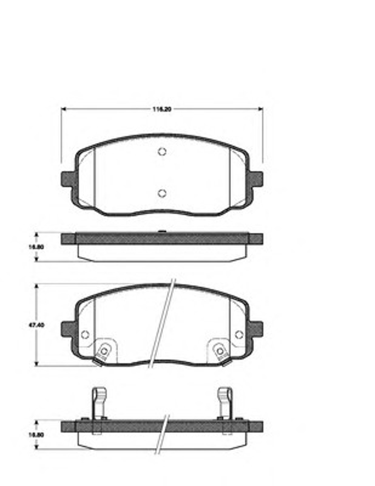 Тормозные колодки NK 223513