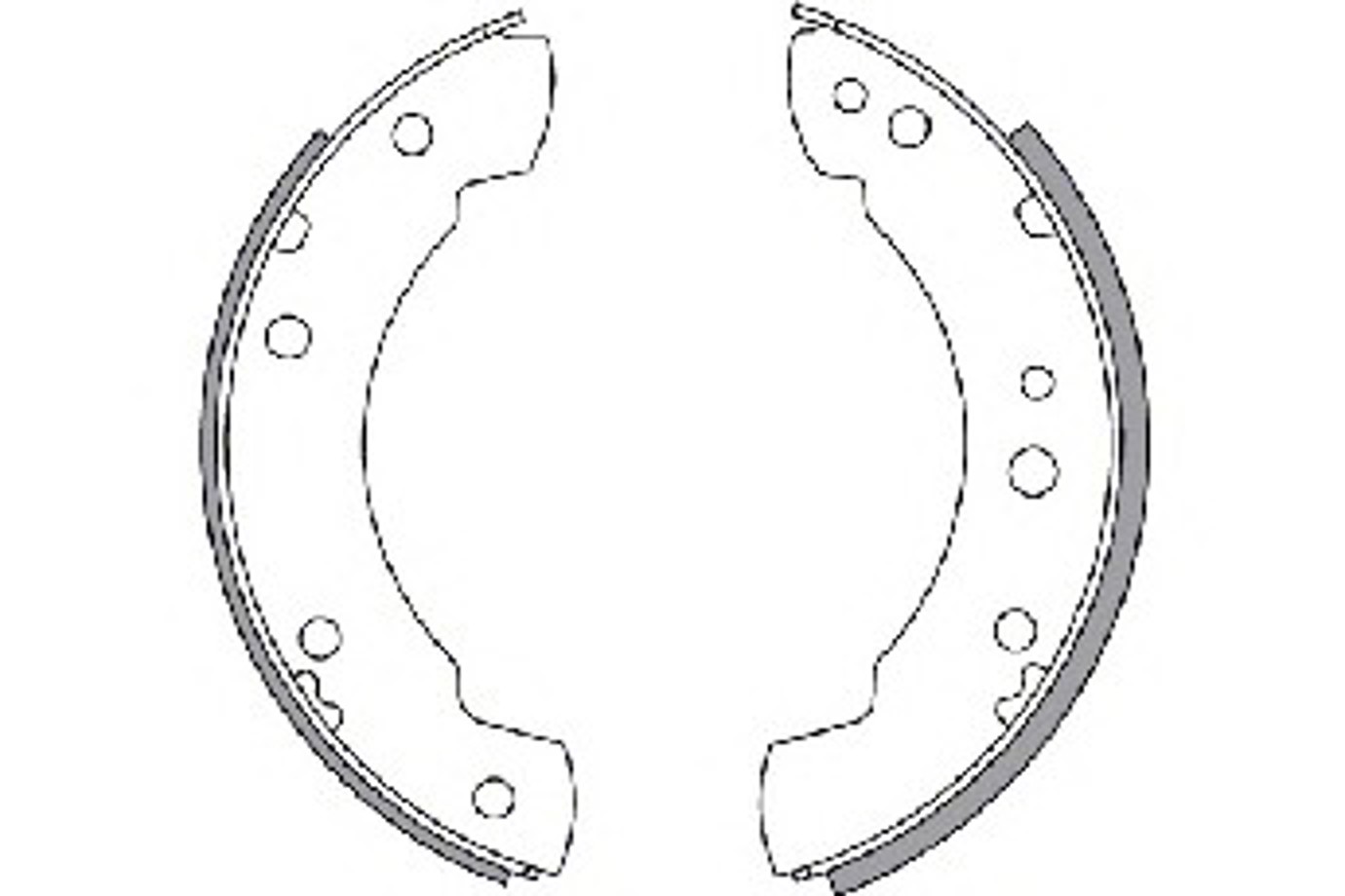 Колодки тормозные барабанные NK 2725301
