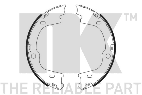 Колодки ручника NK 2734814