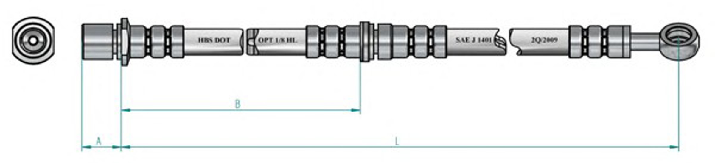 Шланг тормозной NK 854407