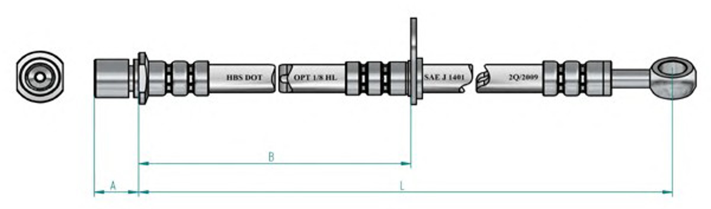 Шланг тормозной NK 854413