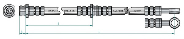 Тормозной шланг NK 854819