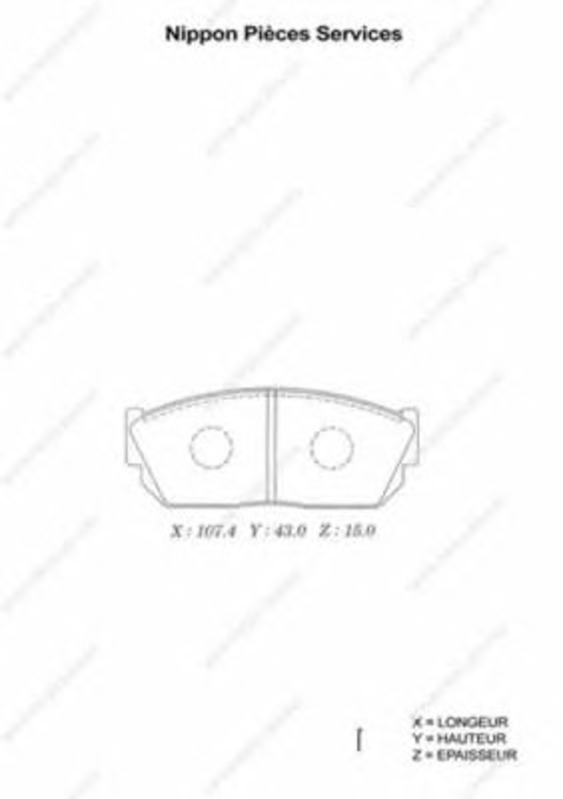 Колодки тормозные дисковые NPS H360A13
