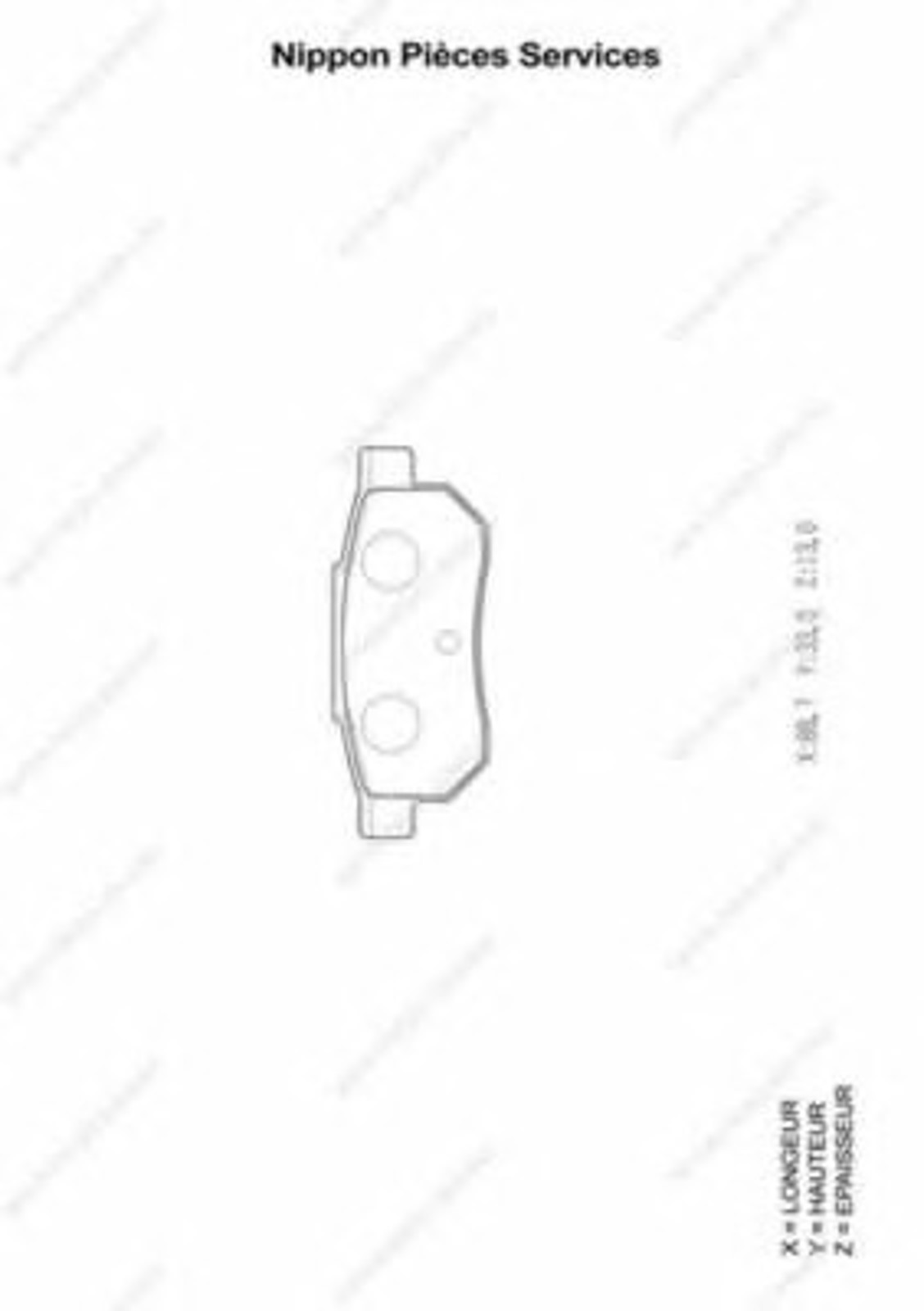 Колодки тормозные дисковые NPS H361A02