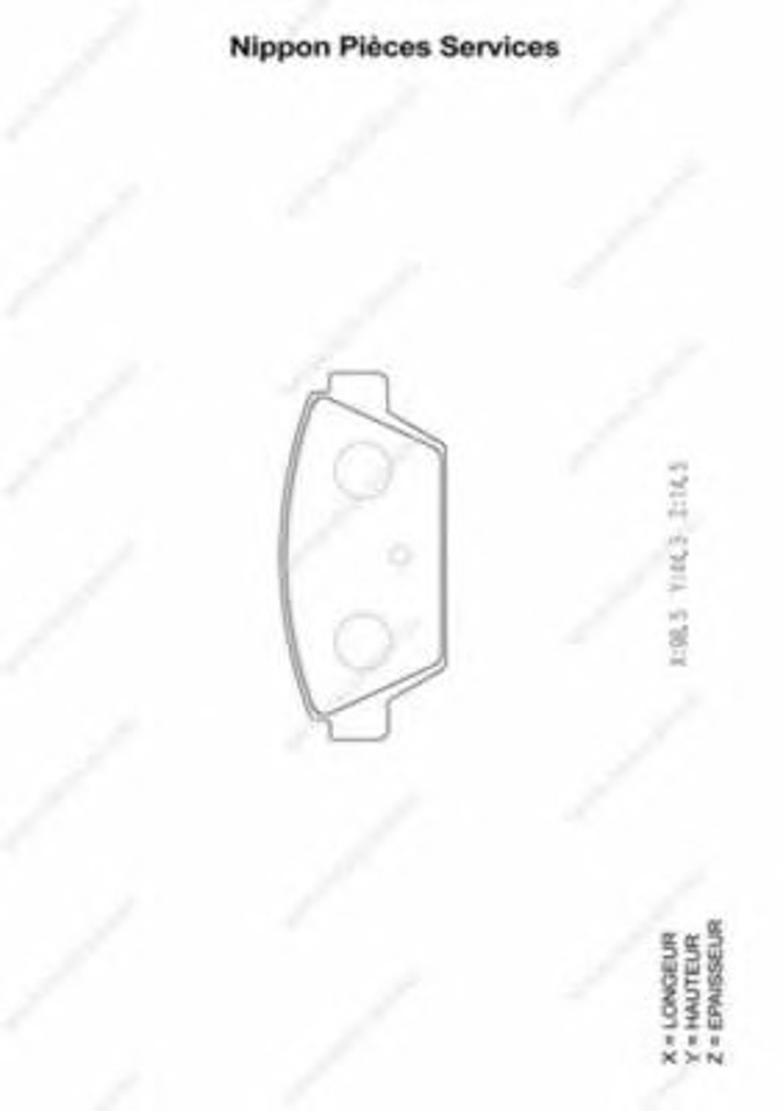 Колодки тормозные дисковые NPS M361I00