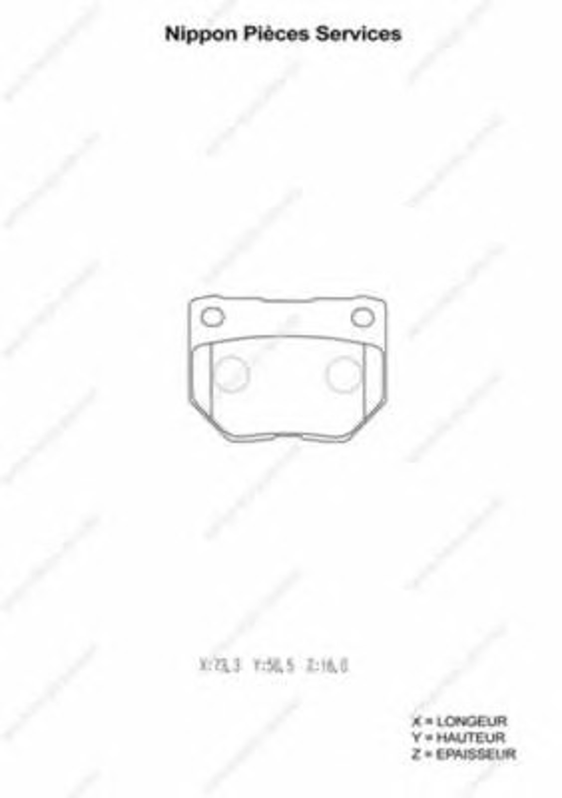 Колодки тормозные дисковые NPS N361N29