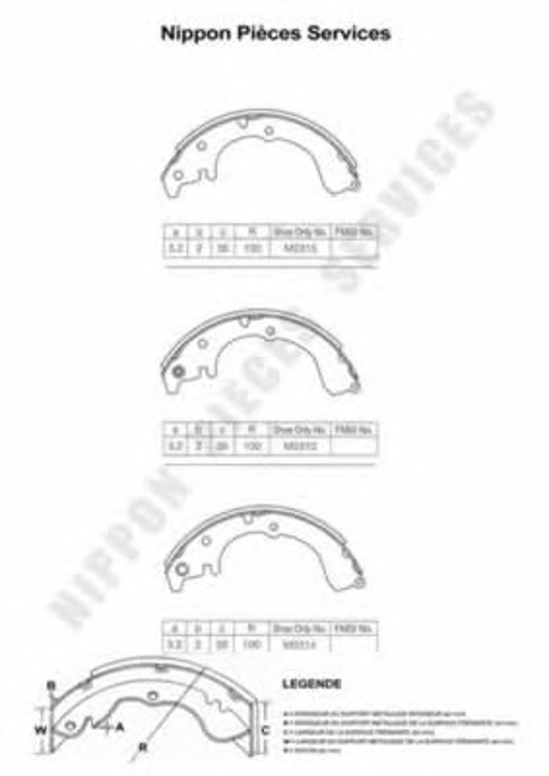 Тормозные колодки NPS T350A38