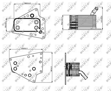 Масляный радиатор NRF 31258