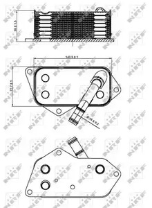 Радиатор масляный NRF 31277