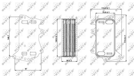 Масляный радиатор NRF 31283