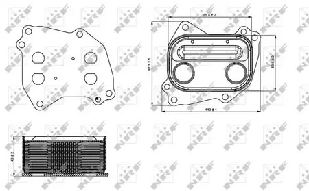 Масляный радиатор NRF 31286
