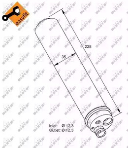 Осушитель кондиционера NRF 33297