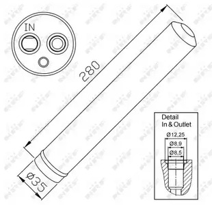 Осушитель кондиционера NRF 33302