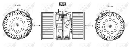 Вентилятор салона NRF 34161