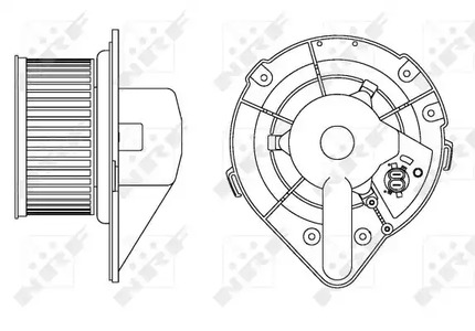 Вентилятор салона NRF 34164