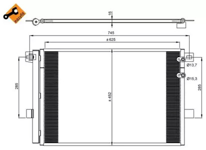 Конденсатор кондиционера NRF 350041