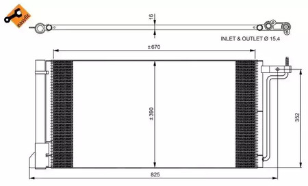Конденсатор кондиционера NRF 350051