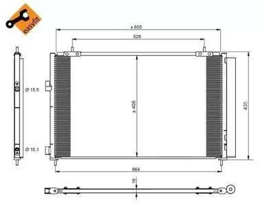 Конденсатор кондиционера NRF 350222