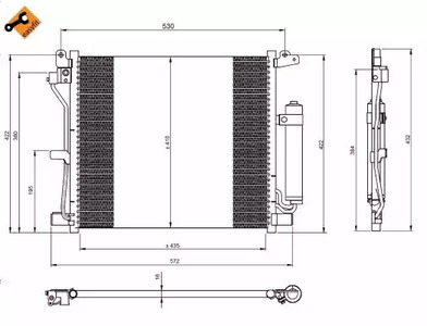 Радиатор кондиционера NRF 350226