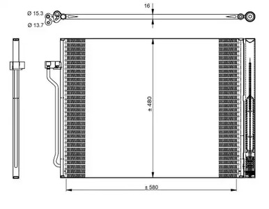 Конденсатор кондиционера NRF 350325